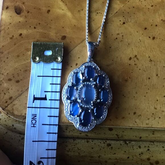 Aurora Moonstone Sterling Silver Necklace - Picture 4 of 8